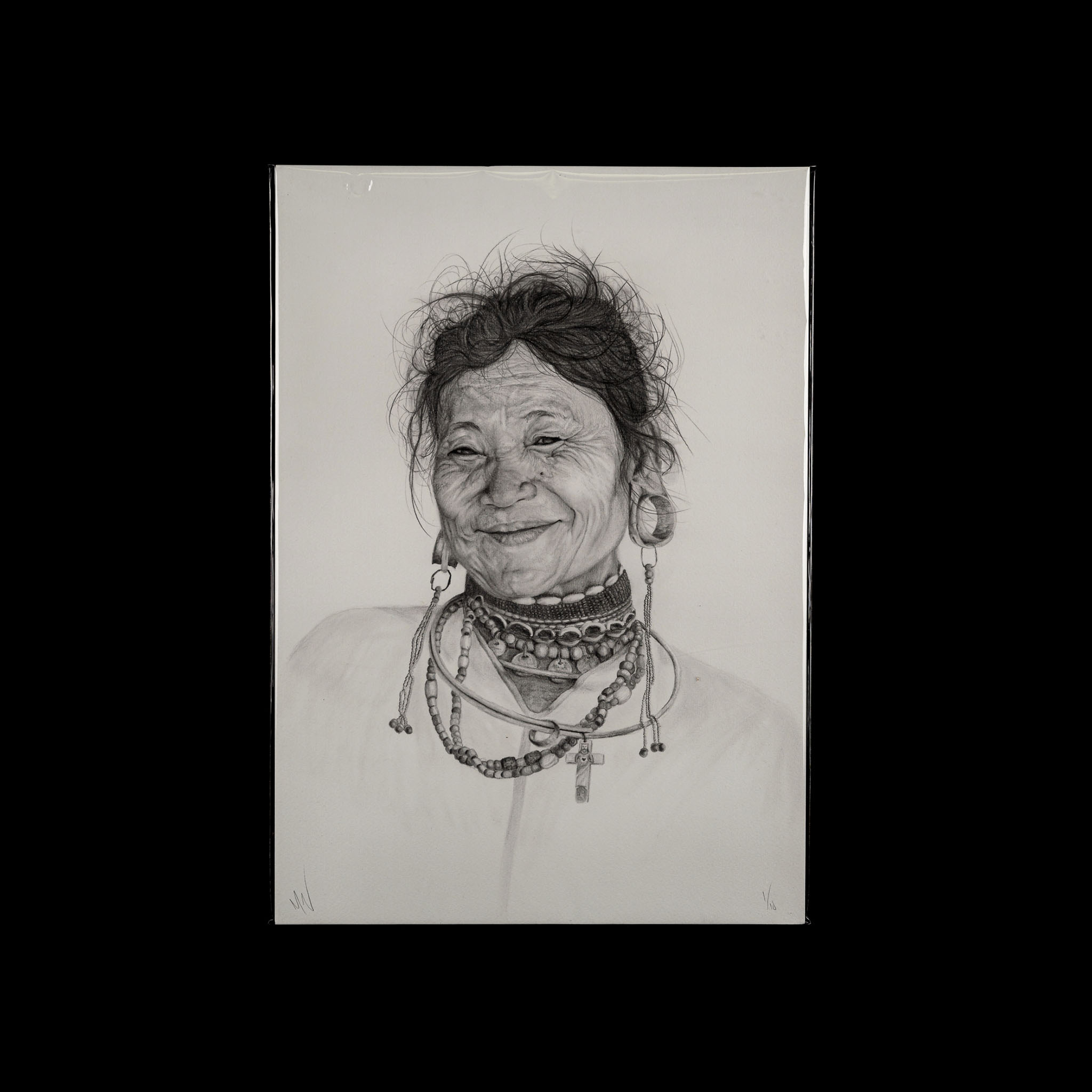 Mark Noble Art United Rotorua Sketch Artist Smirk 2 Woman