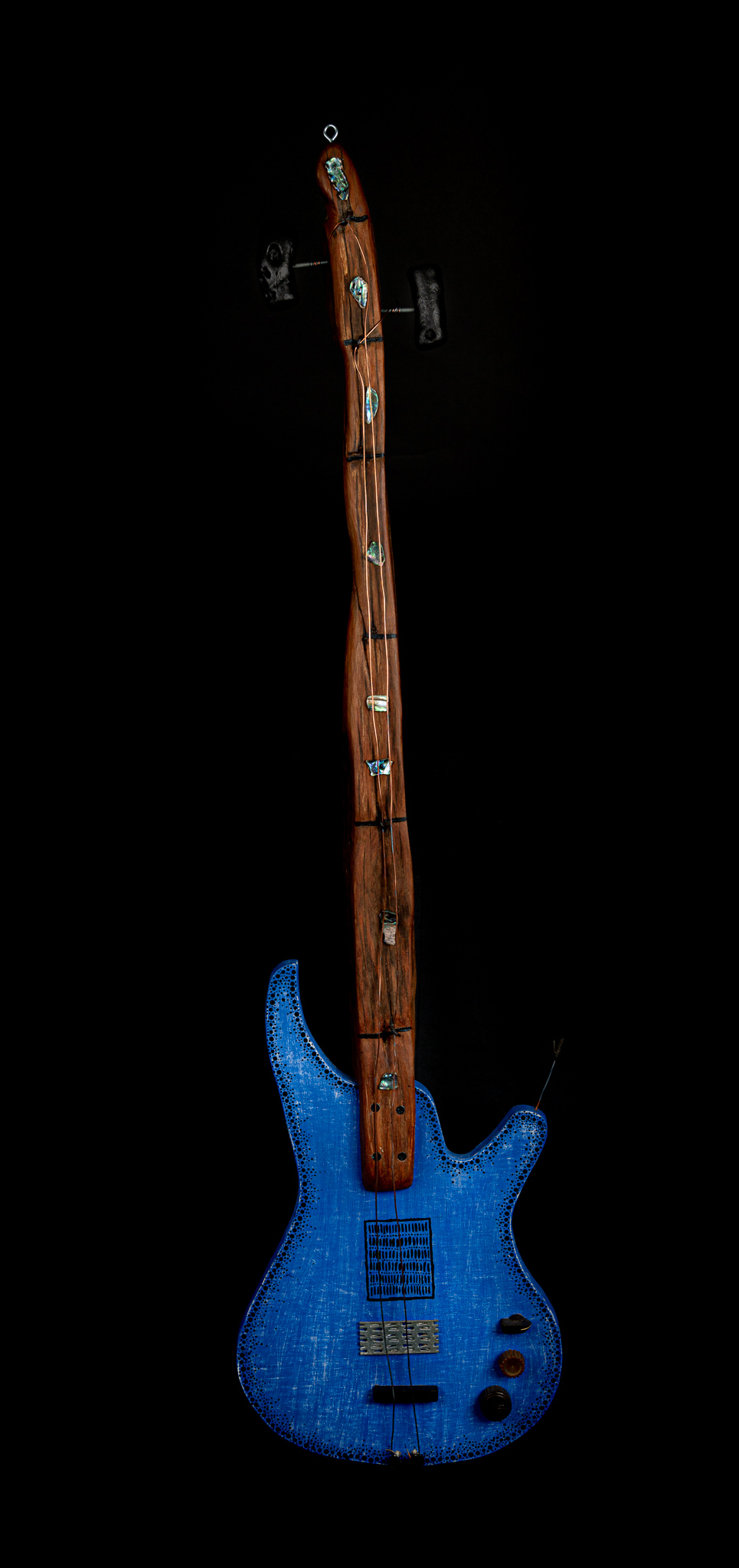 Pat Mcgrath Art United Rotorua Driftwood Artist Guitar