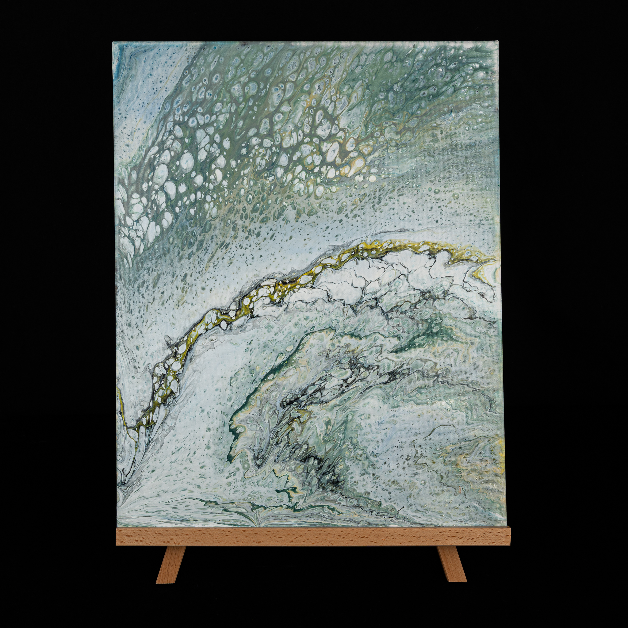 Coco Zhang Art United Rotorua Swipe Pour Artist Large Canvas2